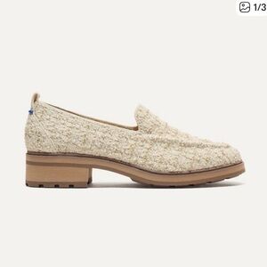 Rothy's Lug Loafer in Snowcap Boucle. Size 8.5.